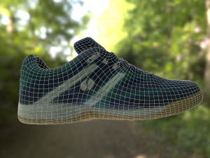 sport shoe low poly 3D 모델