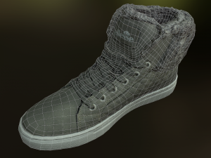 shoe low poly Model 3D