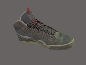 worn skater shoe low poly 3D Model