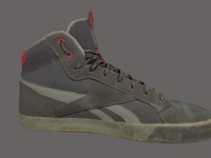 worn skater shoe low poly 3D Model