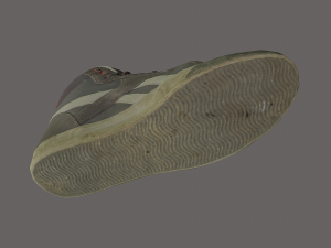 worn skater shoe low poly 3D मॉडल