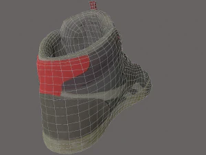 worn skater shoe low poly 3D Model