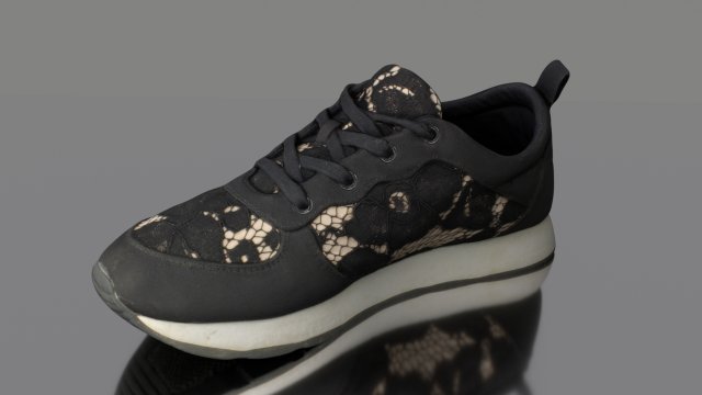 sneaker low poly 3D मॉडल .c4d .max .obj .3ds .fbx .stl .blend