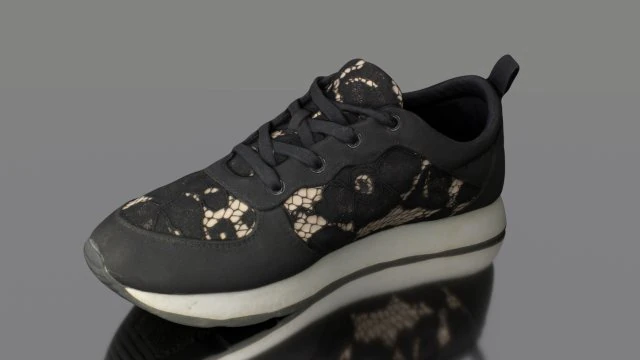 sneaker low poly 3D Model .c4d .max .obj .3ds .fbx .stl .blend 