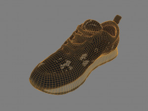 sneaker low poly 3D मॉडल