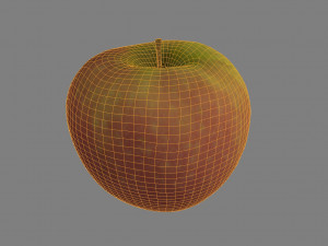 apple low poly 3D Model