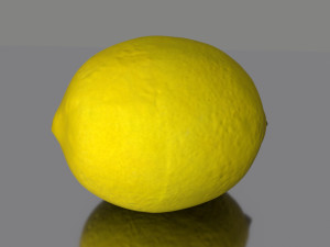 lemon low poly 3D 모델