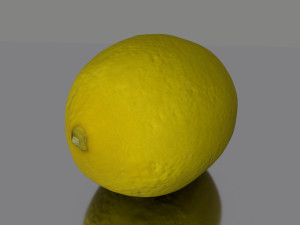 lemon low poly Modelo 3D