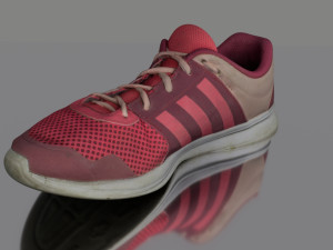 worn sneaker low poly 3D Model