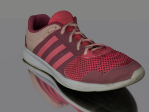 worn sneaker low poly 3D 모델