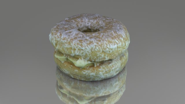 round sweet cake with cream Modelo 3D .c4d .max .obj .3ds .fbx .stl .blend 