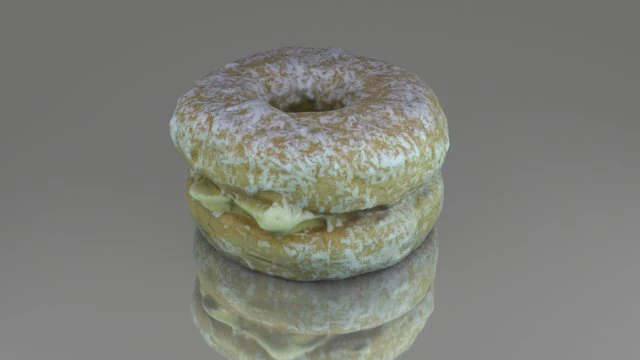 round sweet cake with cream 3D Model .c4d .max .obj .3ds .fbx .stl .blend 