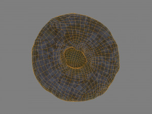 round sweet cake with cream Modelo 3D