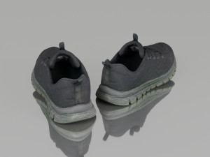 casual shoes low poly 3D Model