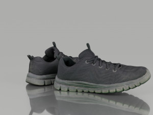 casual shoes low poly 3D Model