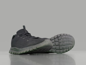 casual shoes low poly 3D Model
