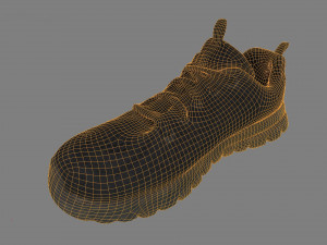 casual shoes low poly 3D Model