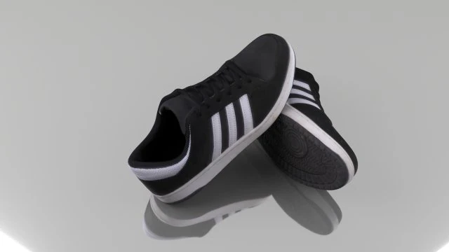 casual shoes low poly 3D Model .c4d .max .obj .3ds .fbx .stl .blend 