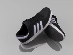 casual shoes low poly 3D Model