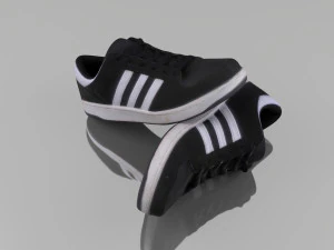 casual shoes low poly 3D Model
