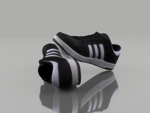 casual shoes low poly 3D Модель