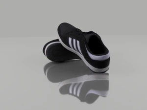 casual shoes low poly 3D Model
