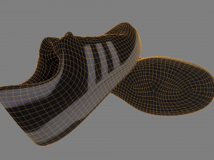 casual shoes low poly 3D Модель