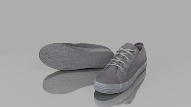 casual shoes low poly 3D Model .c4d .max .obj .3ds .fbx .stl .blend 
