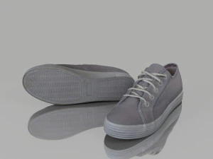 scarpe casual low poly Modello 3D