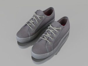 casual shoes low poly 3D 모델