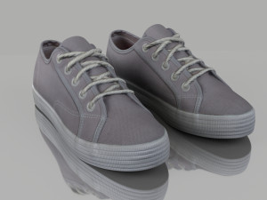 casual shoes low poly 3D 모델