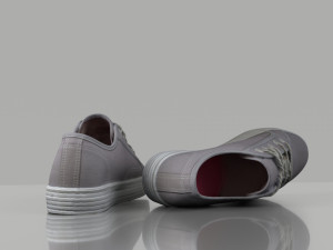 casual shoes low poly 3D 모델
