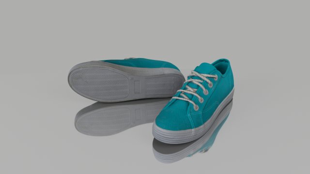 casual spring shoes low poly 3D Модель .c4d .max .obj .3ds .fbx .stl .blend 