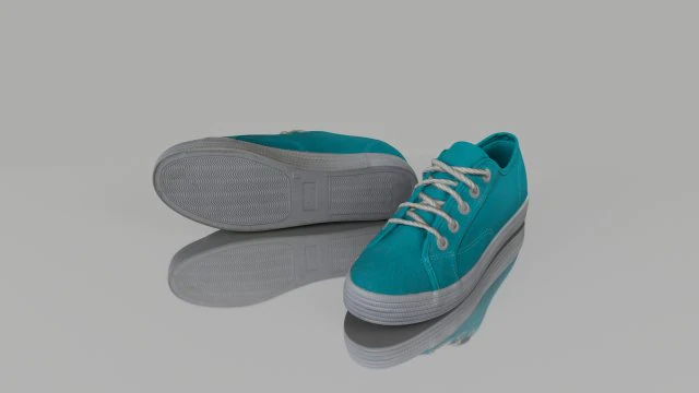 casual spring shoes low poly 3D Model .c4d .max .obj .3ds .fbx .stl .blend