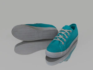 chaussures de printemps d&eacute;contract&eacute;es low poly Modèle 3D