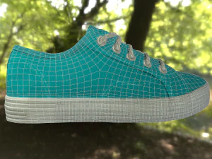 casual spring shoes low poly 3D Model