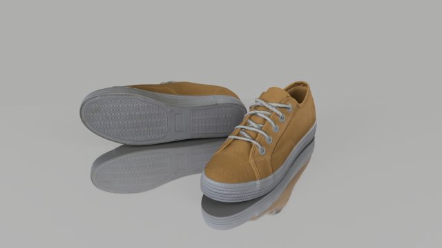 casual spring shoes low poly Modello 3D .c4d .max .obj .3ds .fbx .stl .blend 