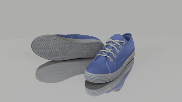 casual summer shoes low poly 3D Model .c4d .max .obj .3ds .fbx .stl .blend