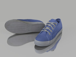 casual summer shoes low poly 3Dモデル