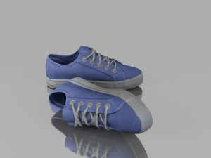 casual summer shoes low poly Modelo 3D