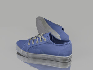 casual summer shoes low poly Modelo 3D