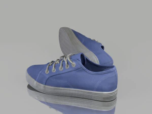 casual summer shoes low poly 3D Model