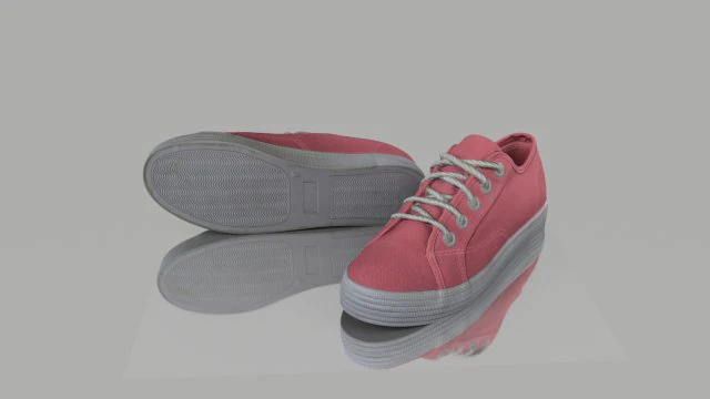 casual summer shoes low poly 3D Model .c4d .max .obj .3ds .fbx .stl .blend 