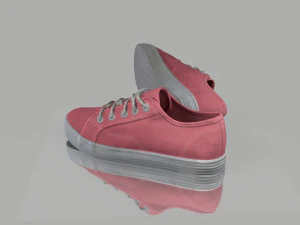 casual summer shoes low poly 3D Model