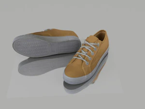 pair of shoes low poly 3D Model