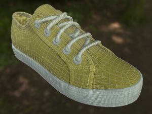 pair of shoes low poly 3D 모델