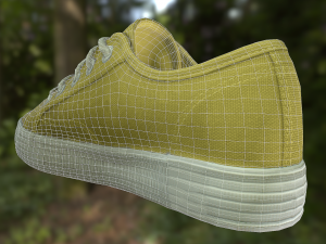 pair of shoes low poly 3D 모델