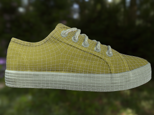pair of shoes low poly 3D 모델