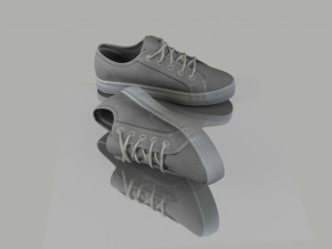 pair of summer shoes low poly 3D मॉडल