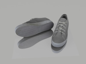 pair of summer shoes low poly 3D मॉडल
